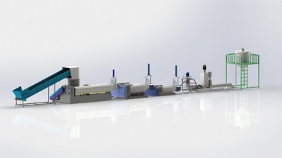 Triple-Stage Plastic Pelletizing System