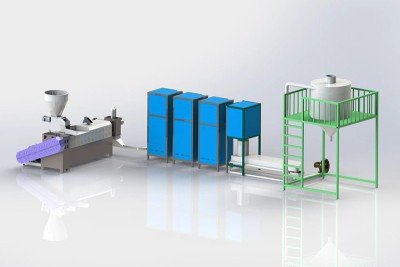 Single-Stage Hot Die Face Plastic Pelletizing System